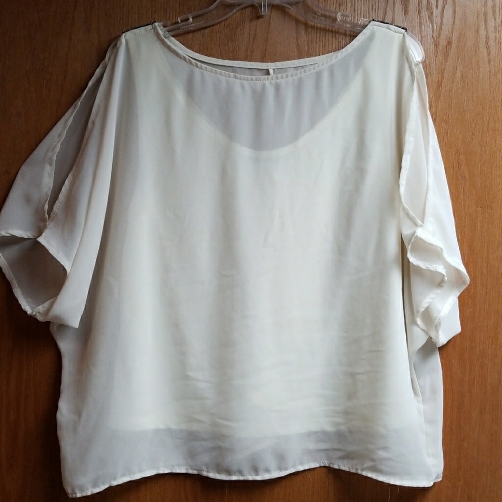 Touch me off white blouse